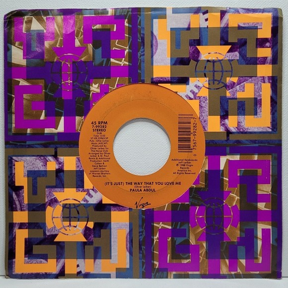 Paula Abdul ‎45 (It's Just) The Way That You Love Me on Virgin EX Synth Pop - Picture 2 of 2